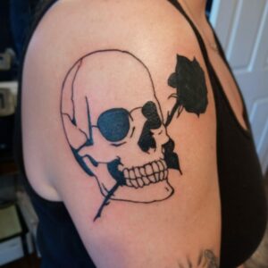 Skull rose Tattoo Design Good Times Tattoo Seattle